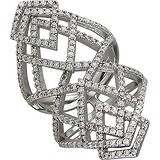 Женское серебряное кольцо с куб. циркониями, 1536812