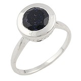 Женское серебряное кольцо с авантюрином, 1552940