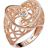 Женское золотое кольцо с бриллиантами, 1555500