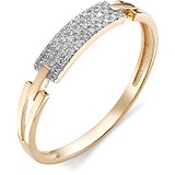 Женское золотое кольцо с бриллиантами, 1603116