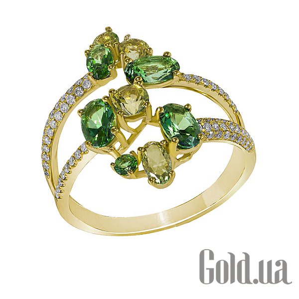 

Кольцо Lurie Jewelry, Женское золотое кольцо с бриллиантами и топазами, 19.5