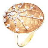 Женское золотое кольцо с бриллиантами, 1640748