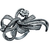 Женское серебряное кольцо с куб. циркониями, 1648940
