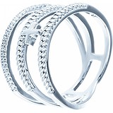 Женское серебряное кольцо с куб. циркониями, 1668908