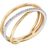 Женское золотое кольцо с бриллиантами, 1673004
