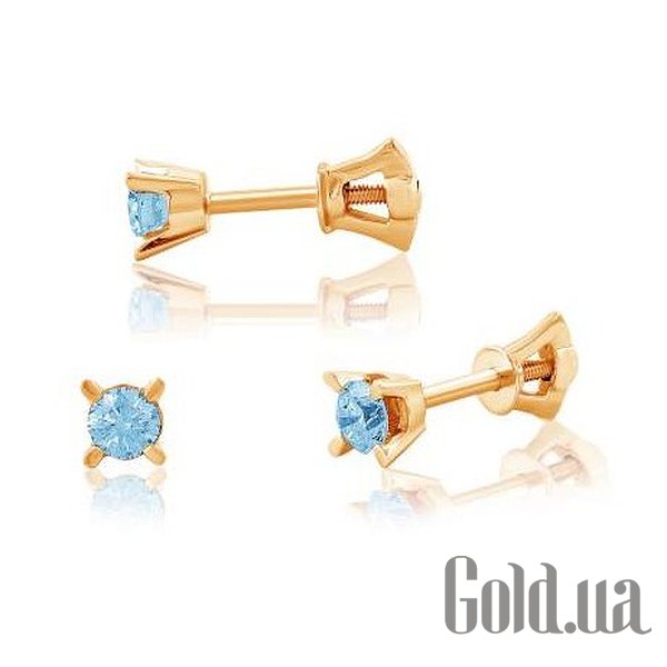 

Серьги-гвоздики Украина, Золотые серьги с топазами