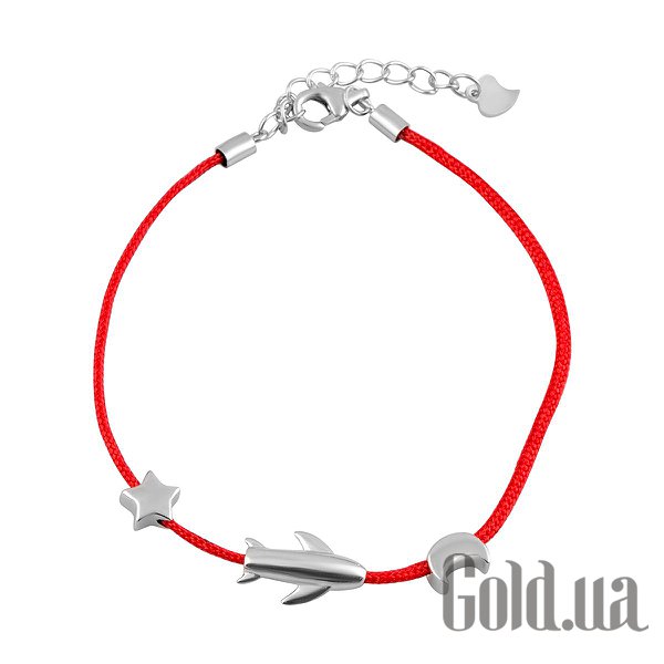 

Шнурок на руку Fresh Jewelry, Тканевый шнурок на руку с серебряными вставками, 17