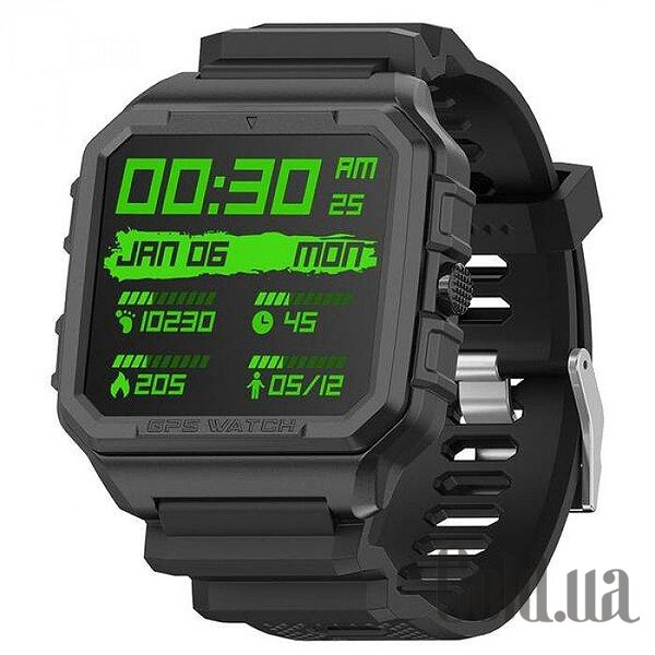 

Смарт-часы North Edge, Смарт часы Alpha Pro Black с GPS 2861