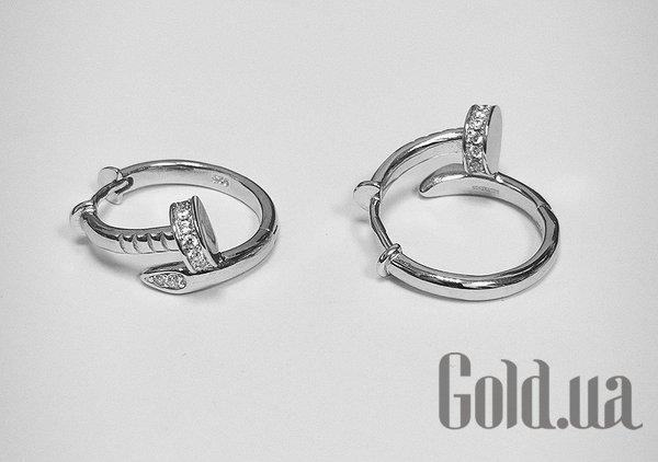 

Серьги Silvex925, Серебряные серьги с куб. циркониями