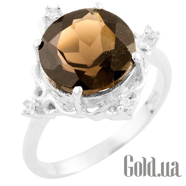 

Женские кольца Fresh Jewelry, Женское серебряное кольцо с куб. циркониями и раухтопазом, 16