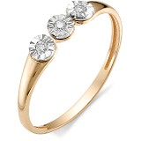 Женское золотое кольцо с бриллиантами, 1602861
