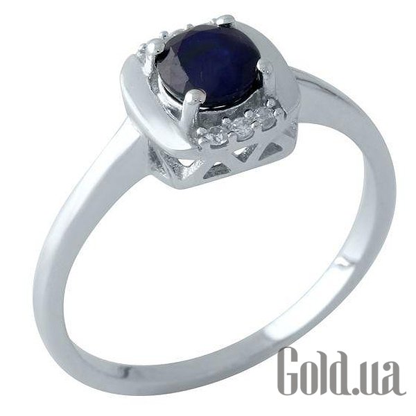 

Женские кольца Fresh Jewelry, Женское серебряное кольцо с сапфиром и куб. циркониями, 18