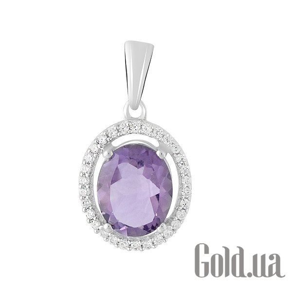 

Женские кулоны Fresh Jewelry, Серебряный кулон с куб. циркониями и аметистом