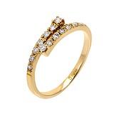 Женское золотое кольцо с бриллиантами, 1765165