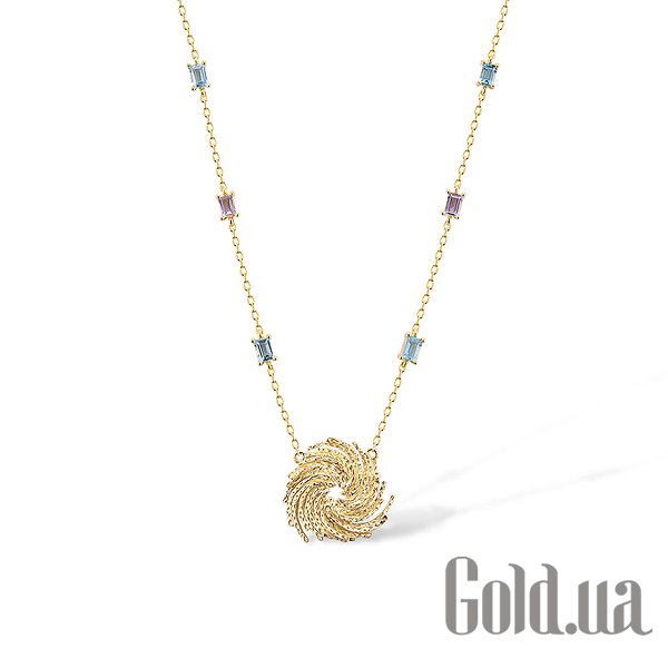 

Колье Lurie Jewelry, Золотое колье с аметистами и топазами