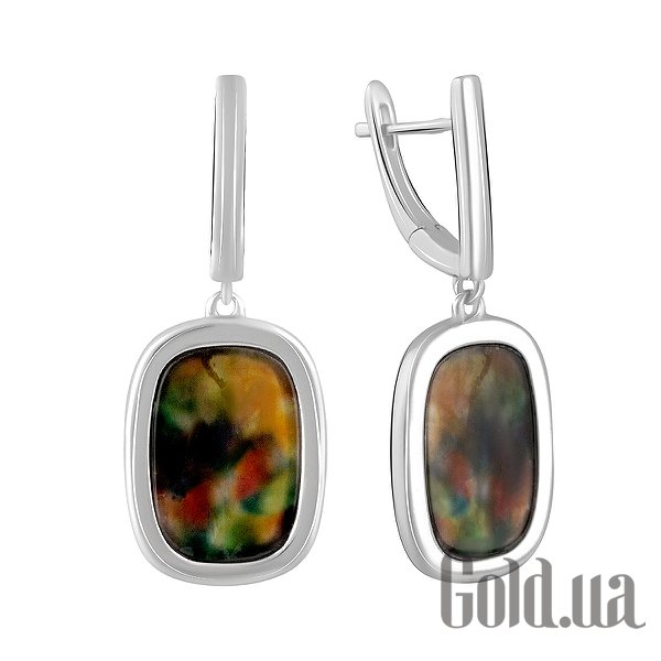 

Серьги с подвесками Fresh Jewelry, Серебряные серьги с аммолитами