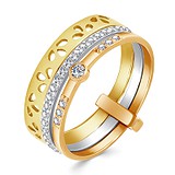 Золотое обручальное кольцо с куб. циркониями, 1772333