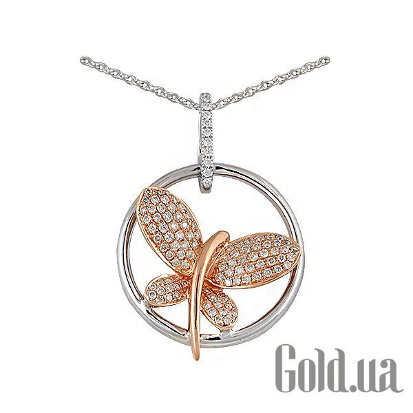 

Женский кулон Lurie Jewelry, Золотой кулон с цепочкой с бриллиантами