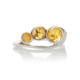 Женское серебряное кольцо с янтарем, 1499950