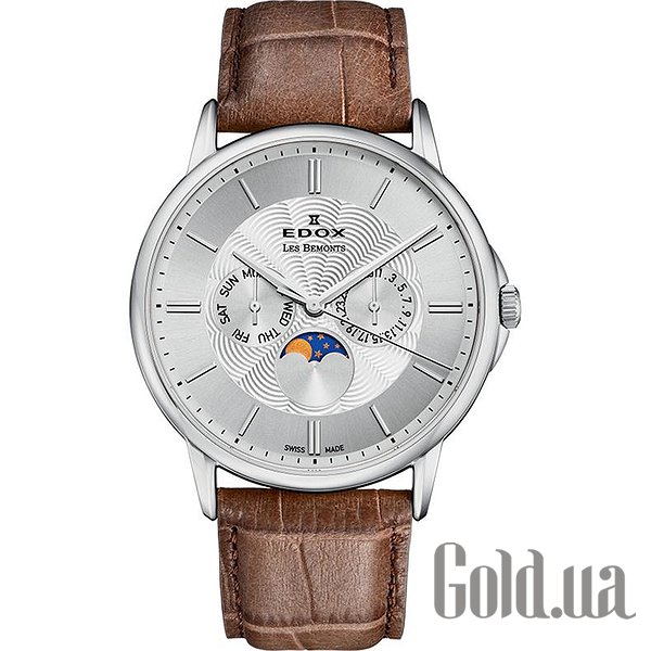 

Швейцарские часы Edox, Мужские часы Les Bemonts Moon Phase Complication 40002 3 AIN