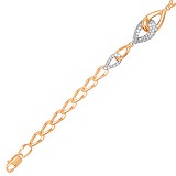 Жіночий золотий браслет з діамантами, 1553454