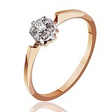 Золотое кольцо с бриллиантами, 169262