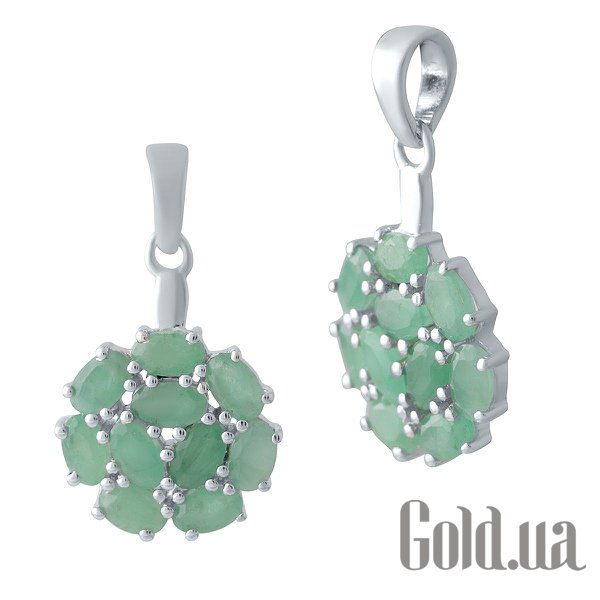 

Женские кулоны Fresh Jewelry, Серебряный кулон с изумрудами