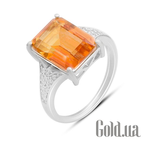 

Женские кольца Fresh Jewelry, Женское серебряное кольцо с куб. циркониями и кварцем, 18