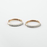 Золотые серьги с бриллиантами