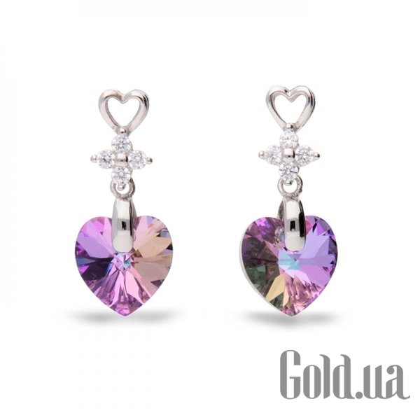 

Серьги с подвесками Spark, Стальной, Серьги с кристаллами Swarovski