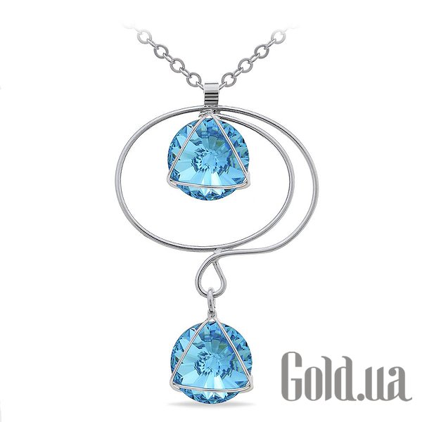

Женские колье и кулоны Kobi, Стальной, Кулон с цепочкой с кристаллами Swarovski