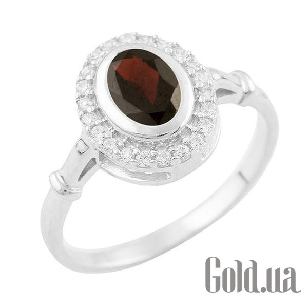 

Женские кольца Fresh Jewelry, Женское серебряное кольцо с гранатом и куб. циркониями, 17