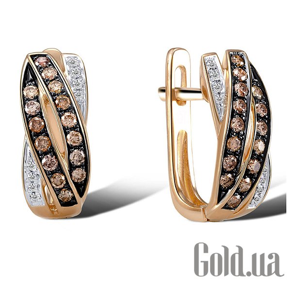 

Серьги Lurie Jewelry, Золотые серьги с бриллиантами