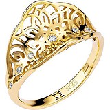 Женское золотое кольцо с бриллиантами, 1555503