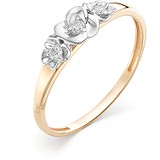 Золотое кольцо с бриллиантами, 1602863