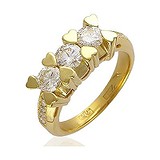 Золотое кольцо с бриллиантами, 1625903
