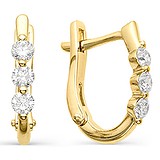 Золоті сережки з діамантами, 1652527
