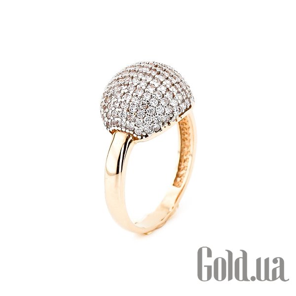 

Кольцо Украина, Золотое кольцо с куб. циркониями, 17