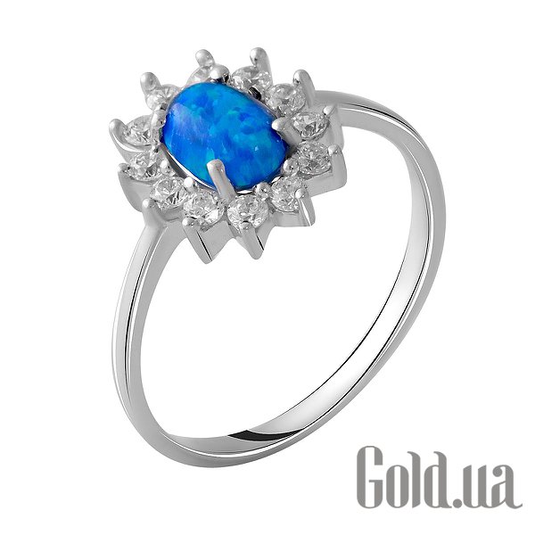 

Женские кольца Fresh Jewelry, Женское серебряное кольцо с куб. циркониями и опалом, 18