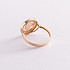 Женское золотое кольцо с куб. циркониями - фото 2