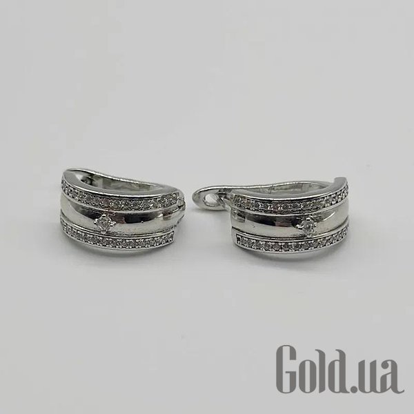 

Серьги Silvex925, Серебряные серьги с куб. циркониями