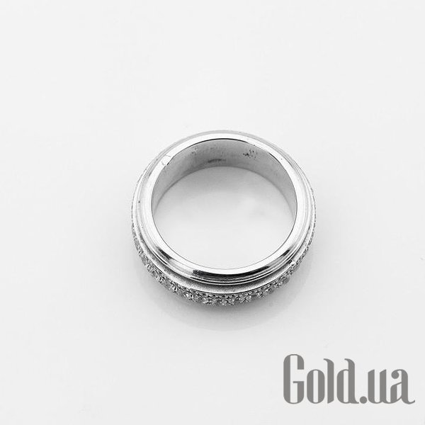 Серебряное обручальное кольцо с куб. циркониями DIA3102809 – изображение 2