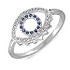 Kenzo Женское серебряное кольцо с куб.циркониями - фото 1