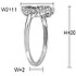 Kenzo Женское серебряное кольцо с куб.циркониями - фото 2