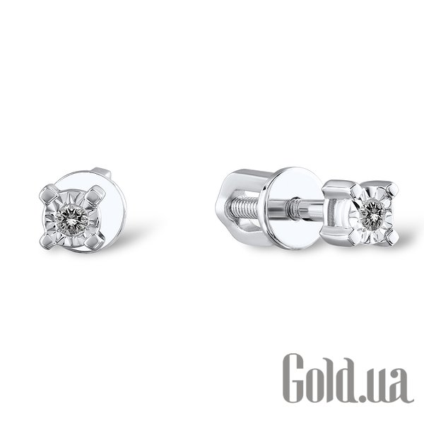 

Серьги-гвоздики Lurie Jewelry, Золотые серьги с бриллиантами