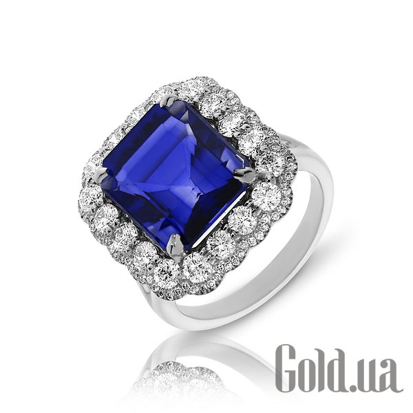

Кольцо Soul Diamonds, Женское золотое кольцо с бриллиантами и сапфиром