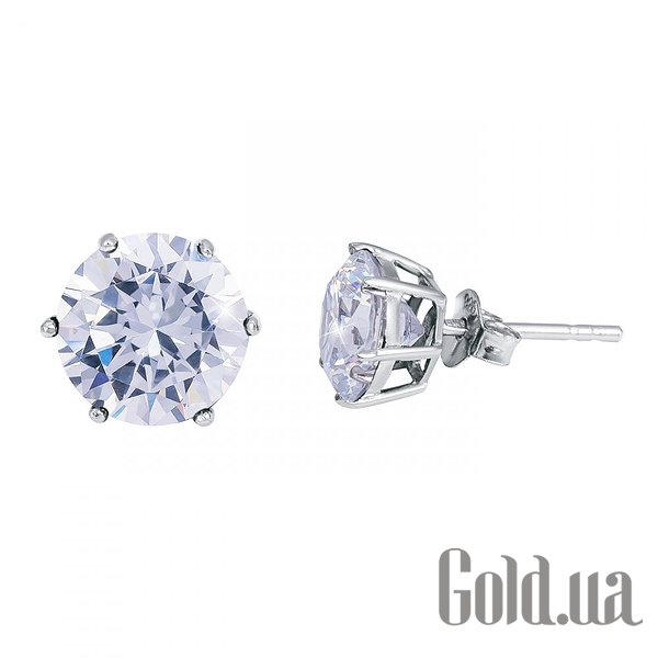 

Серьги-гвоздики Lurie Jewelry, Серебряные серьги с куб. циркониями