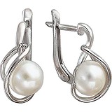 Срібні сережки з прісн. перлами, 1531952