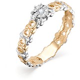 Женское золотое кольцо с бриллиантом, 1604400