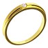 Золотое обручальное кольцо с бриллиантом - фото 1